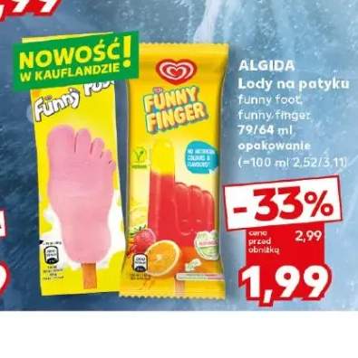 Lody na patyku Funny Finger