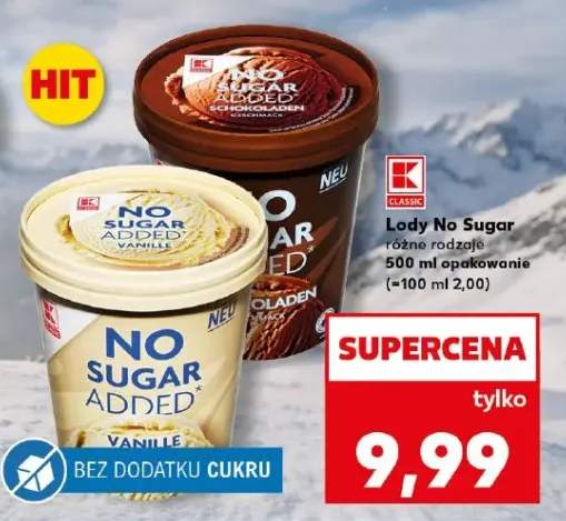 Lody No Sugar Added K-Classic