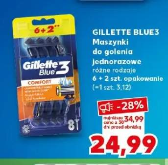 Maszynki do golenia jednorazowe Gillette Blue3 Comfort 8-pak