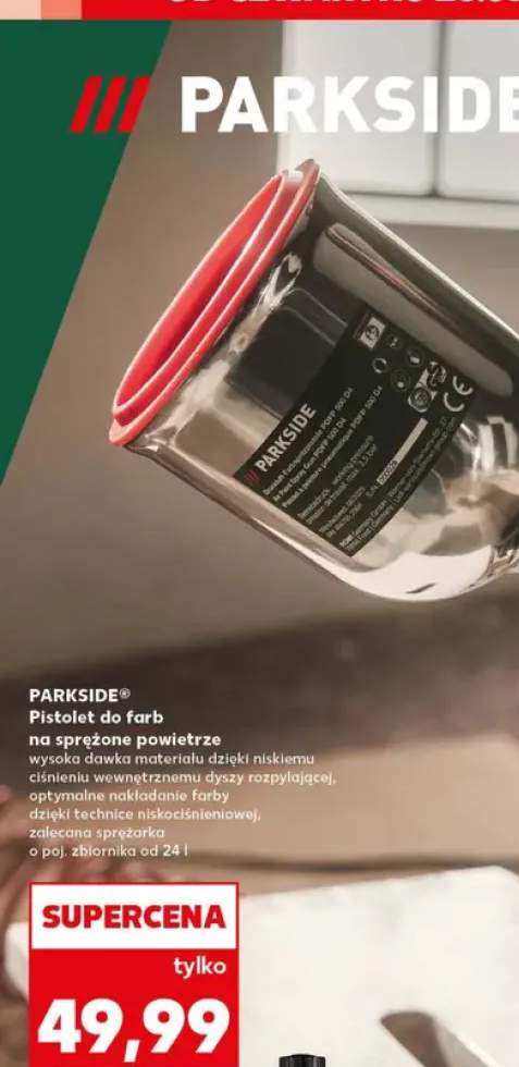 Pistolet do farb na sprężone powietrze PARKSIDE