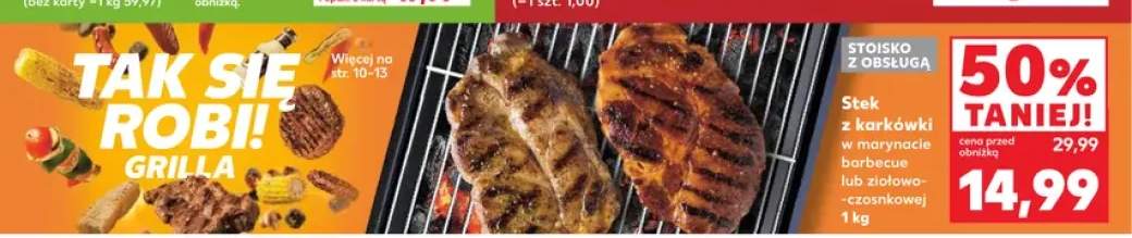 Stek z karkówki w marynacie barbecue