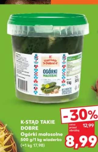 Ogórki małosolne K-Stąd Takie Dobre wiaderko
