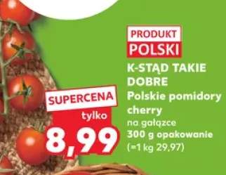 Polskie pomidory cherry na gałązce K-Stąd Takie Dobre