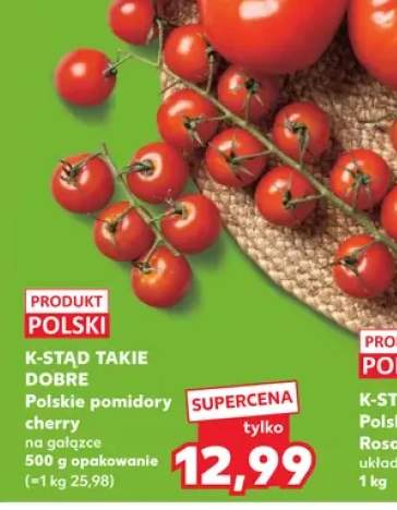 Polskie pomidory cherry na gałązce K-Stąd Takie Dobre