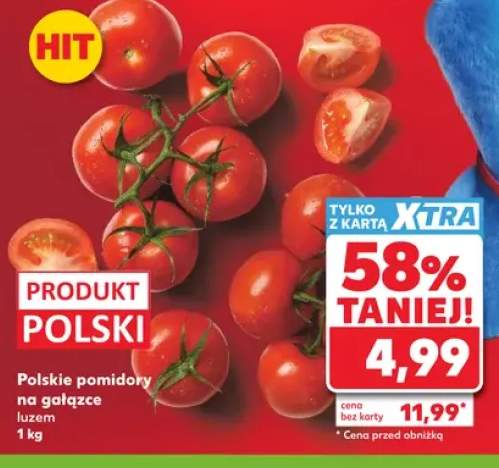 Polskie pomidory na gałązce luzem