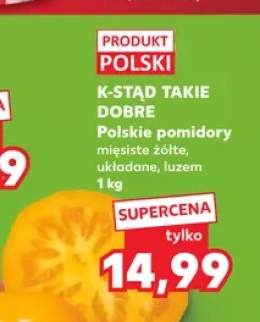 Polskie pomidory mięsiste żółte układane luzem K-STĄD TAKIE DOBRE