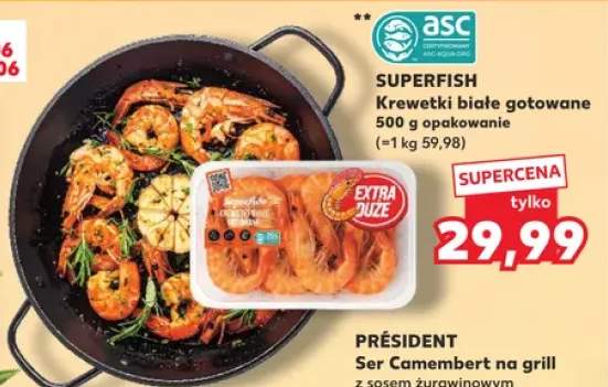 Krewetki białe gotowane Superfish