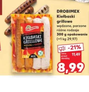 Kiełbaski grillowe wędzone DROBIMEX