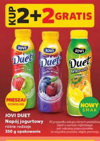 Napój jogurtowy truskawka-kiwi Jovi Duet