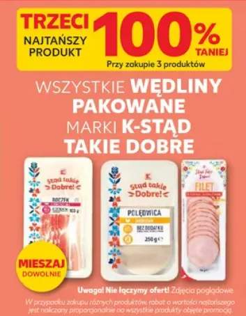 Wędliny pakowane K-Stąd Takie Dobre