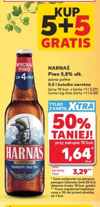 Piwo jasne pełne 5,8% alk. Harnaś