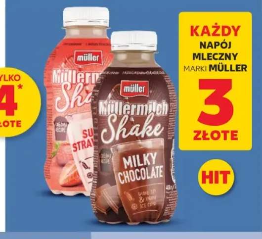 Napój mleczny Müllermilch Shake Strawberry