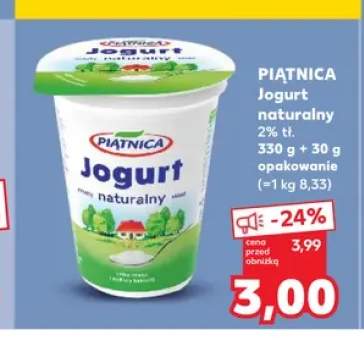 Jogurt naturalny 2% tł. Piątnica
