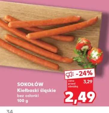 Kiełbaski śląskie bez osłonki Sokołów