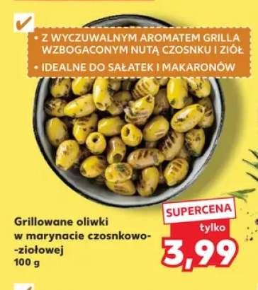 Grillowane oliwki w marynacie czosnkowo-ziołowej