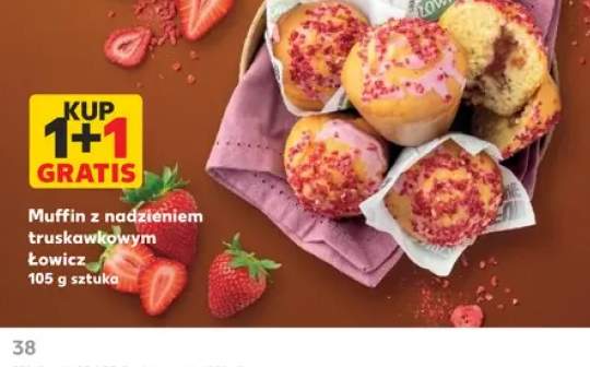 Muffin z nadzieniem truskawkowym Łowicz