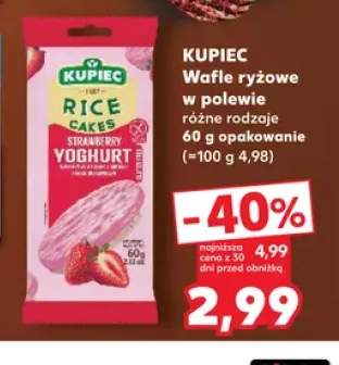 Wafle ryżowe w polewie Kupiec