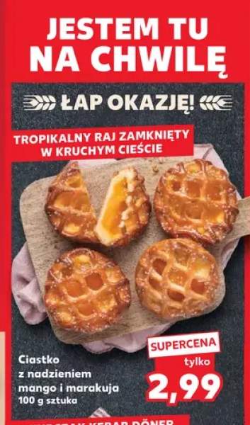 Ciastko z nadzieniem mango i marakuja