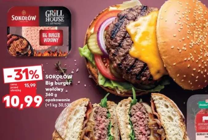 Big burger wołowy Sokołów