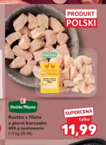 Kostka z fileta z piersi kurczaka Stoisko Mięsne
