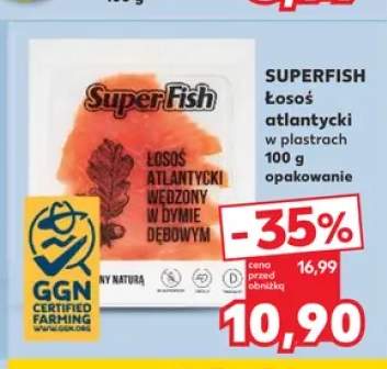 Łosoś atlantycki w plastrach SUPERFISH