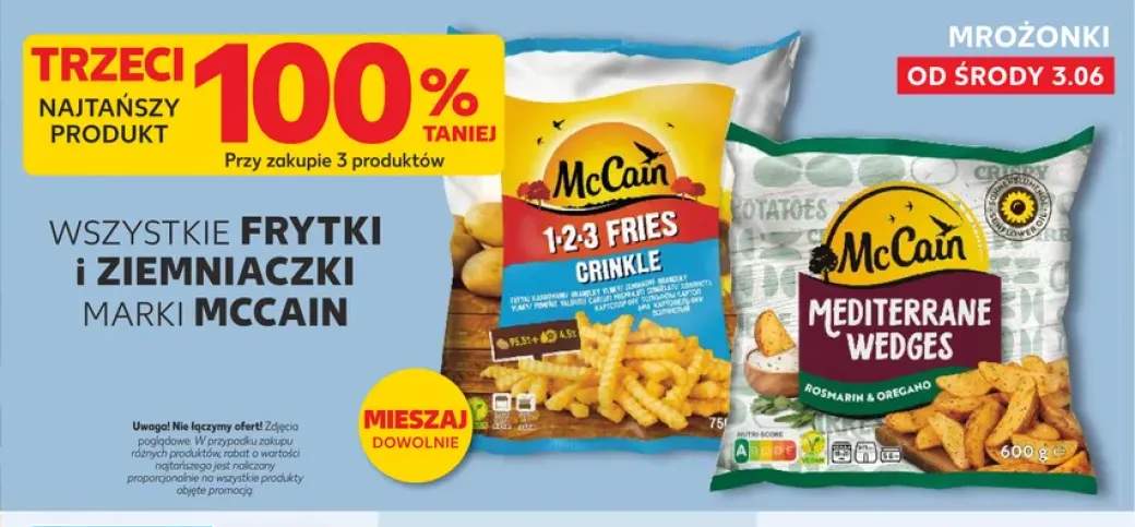 Frytki 1-2-3 Fries Crinkle McCain