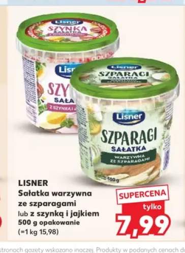 Sałatka warzywna ze szparagami Lisner