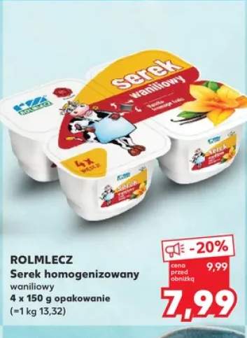 Serek homogenizowany waniliowy Rolmlecz 4-pak 150g