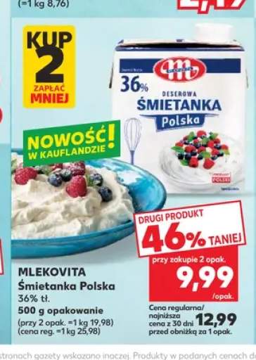 Śmietanka Polska 36% tł. Mlekovita