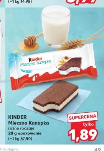 Mleczna Kanapka Kinder