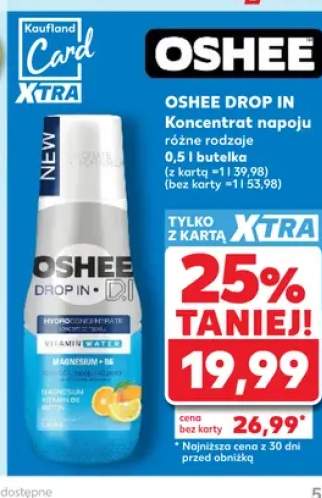 Koncentrat napoju Oshee Drop In Vitamin Water Magnesium + B6