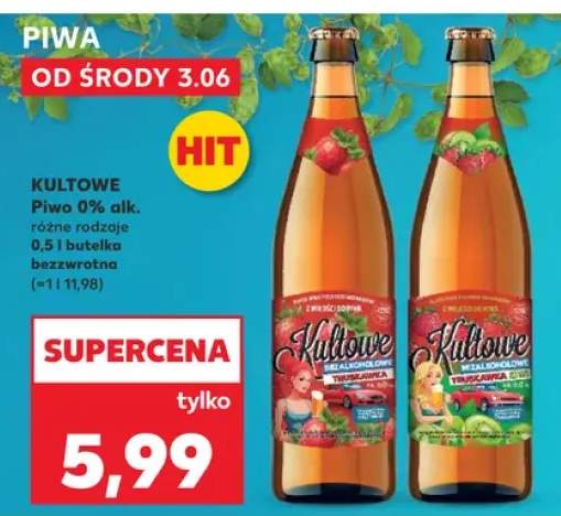 Piwo bezalkoholowe Kultowe Truskawka