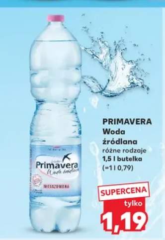 Woda źródlana Primavera niegazowana