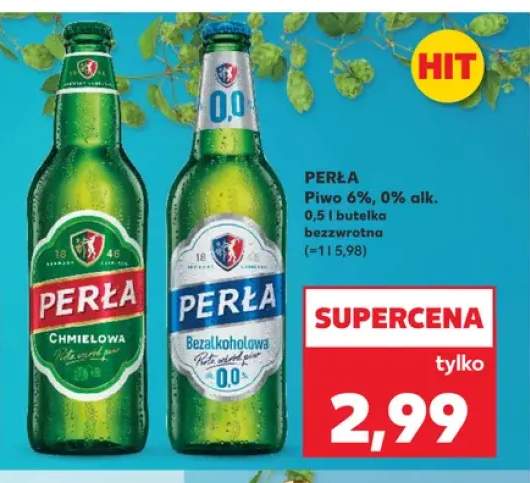 Piwo bezalkoholowe Perła 0% alk.