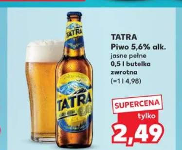 Piwo Tatra Jasne Pełne 5,6% alk.