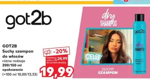 Suchy szampon do włosów Got2b