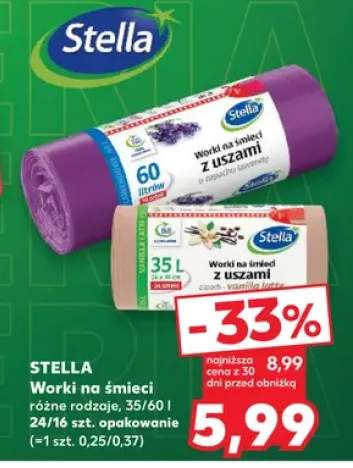 Worki na śmieci Stella 35l