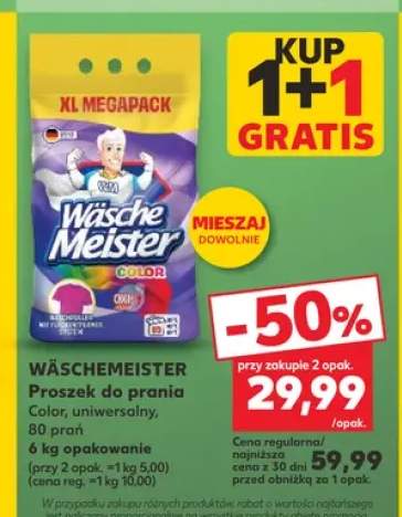 Proszek do prania WäscheMeister Color 80 prań