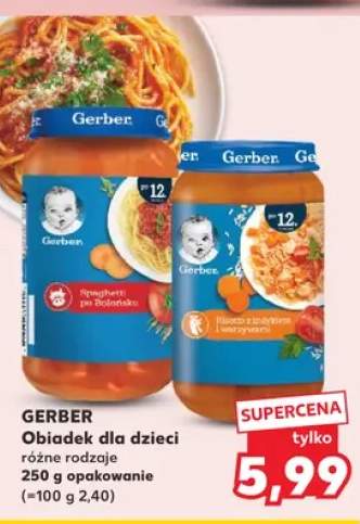 Obiadek dla dzieci GERBER Spaghetti po Bolońsku