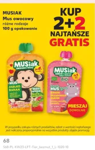 Mus owocowy MUSIAK Jabłko Banan