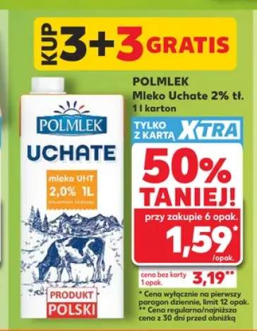 Mleko Uchate 2% tł. Polmlek