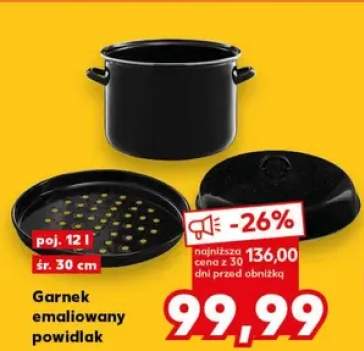 Garnek emaliowany powidlak poj. 12l śr. 30cm