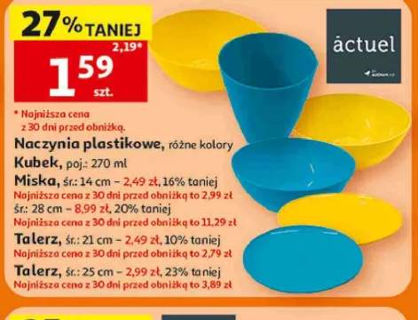 talerz plastikowy