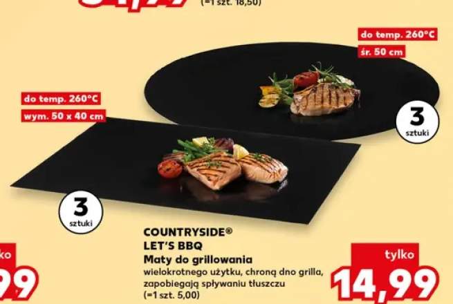 Maty do grillowania COUNTRYSIDE 3-pak