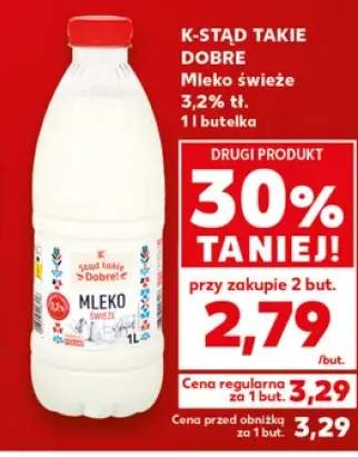 Mleko świeże 3,2% tł. K-Stąd Takie Dobre
