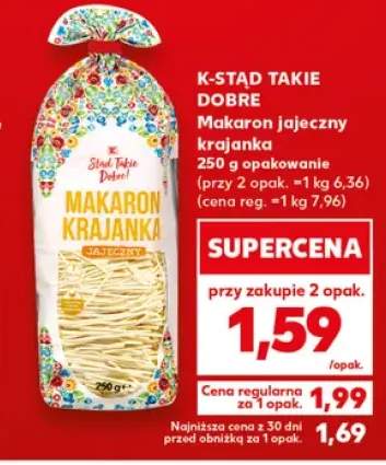 Makaron jajeczny K-Stąd Takie Dobre krajanka