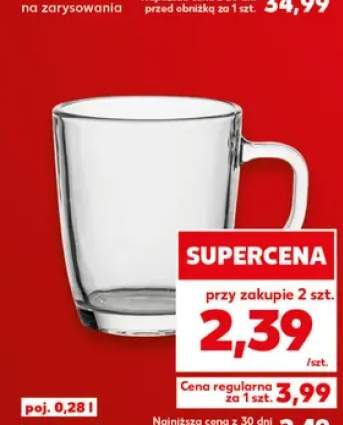 Kubek szklany poj. 0,28l