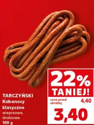 Kabanosy klasyczne wieprzowe TARCZYŃSKI