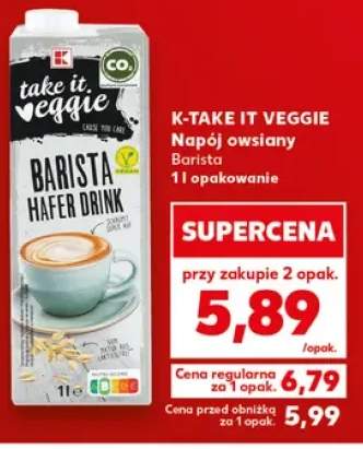 Napój owsiany Barista K-take it veggie