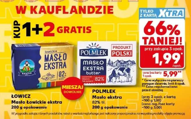 Masło Łowickie ekstra Łowicz